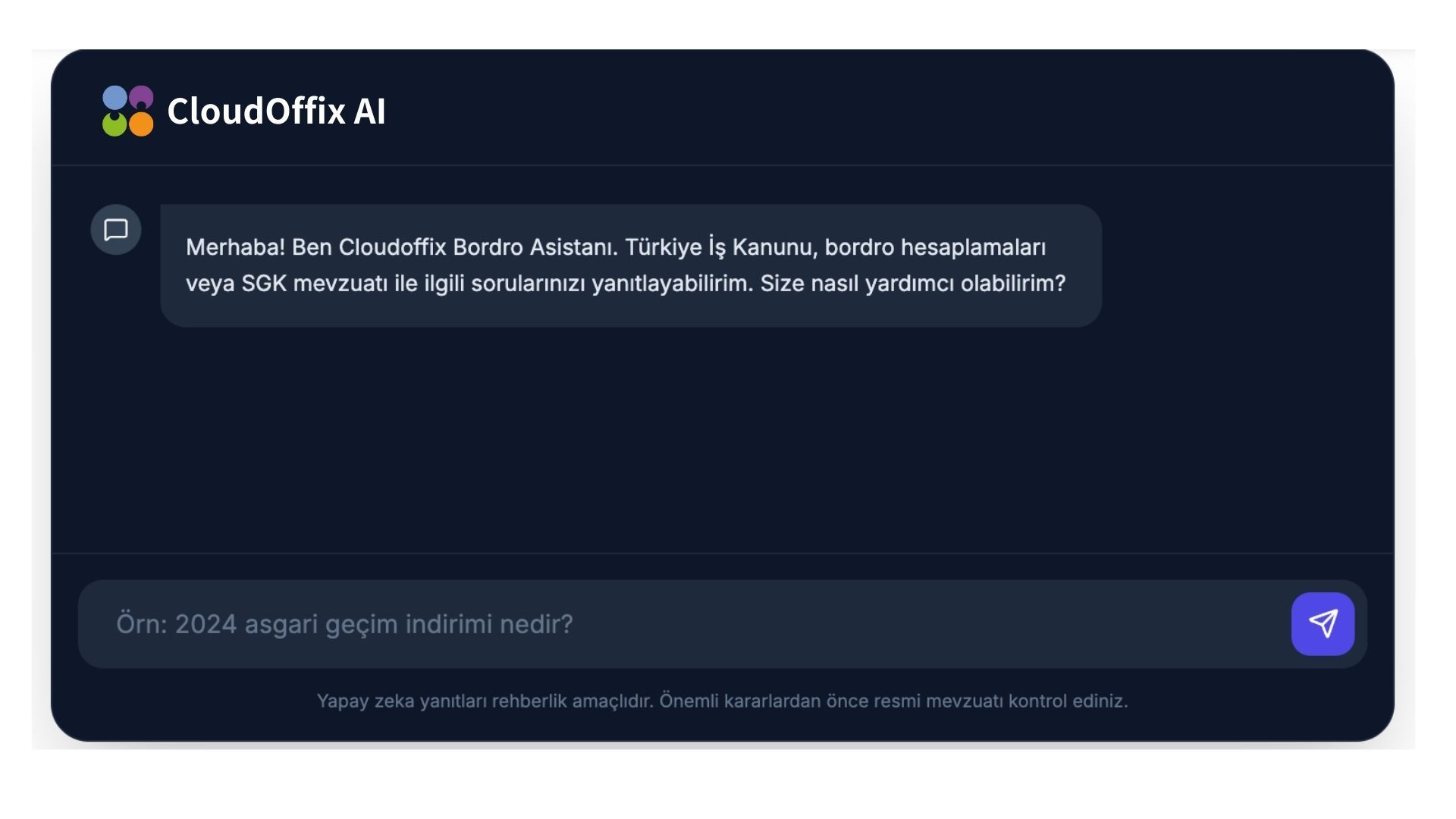 CloudOffix Bordrolama AI